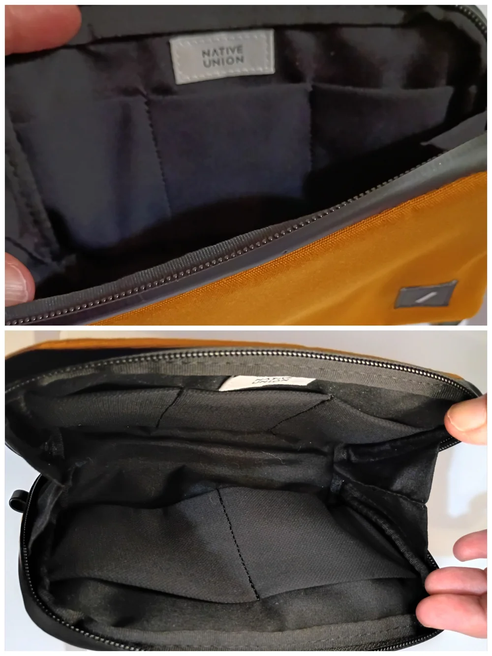 Native Union Mustard Yellow Tech Organizer Pouch